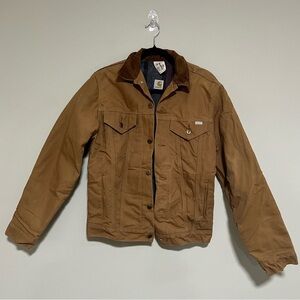 Carhartt Vintage 80s Blanket Lined Firm Duck Jean Trucker Jacket Size 38T 6BWJPT